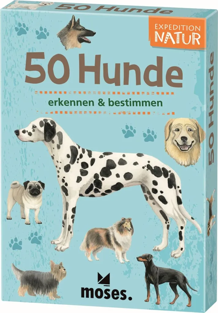 Guide d'identification pour chiens Expédition Nature 50 cartes