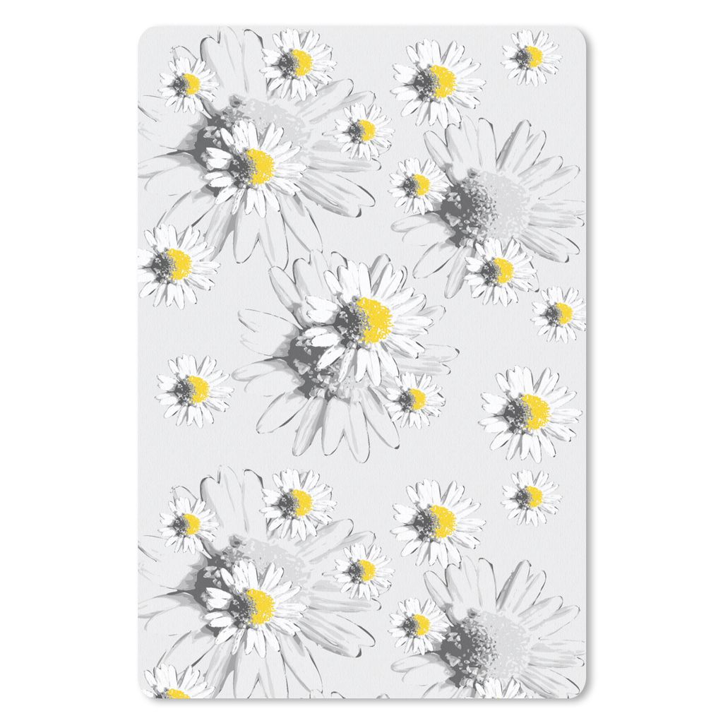 MuchoWow Mauspad Mousepad Gänseblümchen - Kamille - Blumen - Muster 18x27 cm - Mousepads - Maus Mat - Pad - Mausunterlage