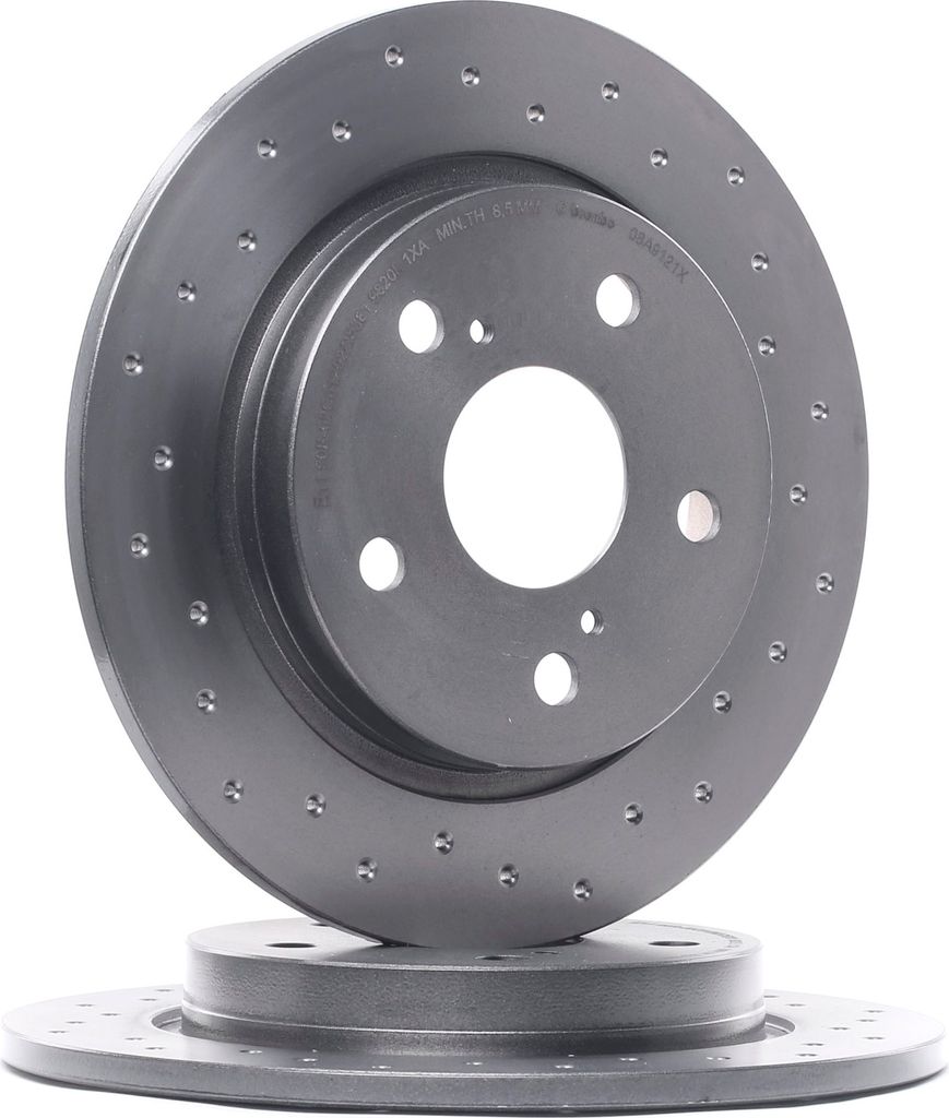 2x BREMBO Bremsscheibe 08.A912.1X für TOYOTA AURIS (NZE18_ Produktbild 