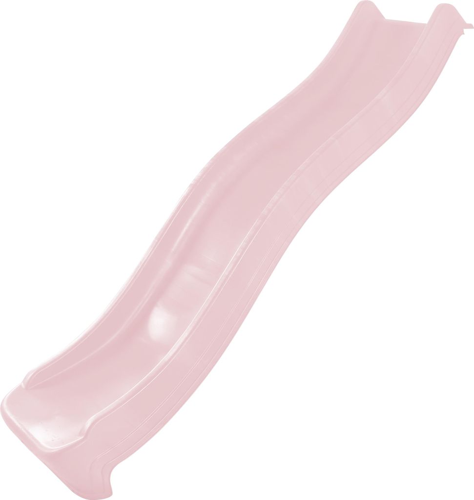 AXI Sky220 Rutsche mit Wasseranschluss Pastellrosa - 220 cm | Anbau Element für Kinder Spielturm/Spielhaus/Stelzenhaus | Wasserrutsche/Anbaurutsche