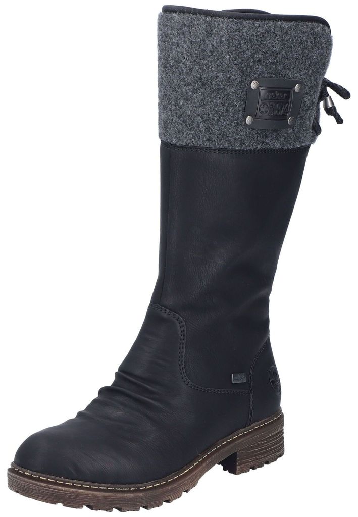 Rieker Schaftstiefel  Schwarz Produktbild 