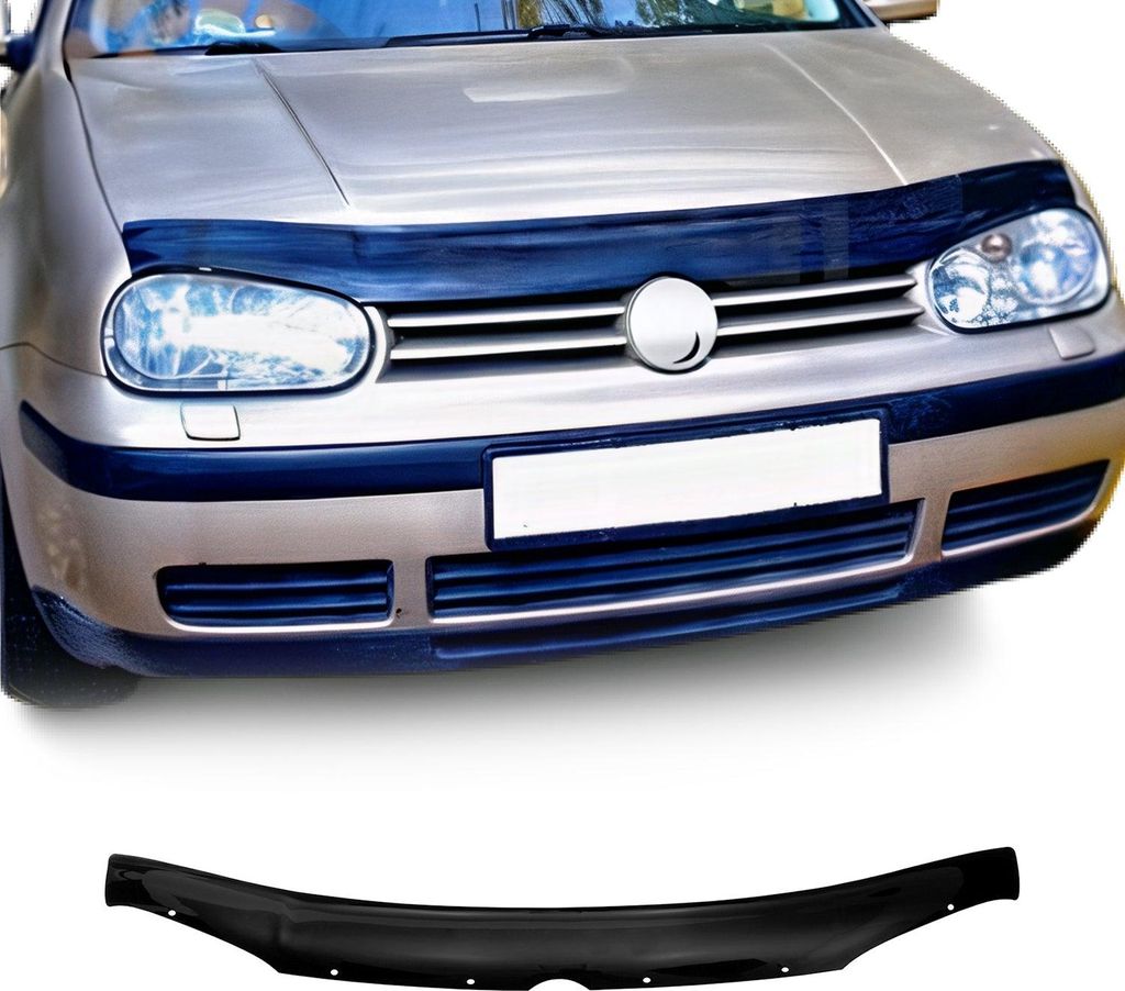 Motorhaube Deflektor Insekten Steinschlagschutz für VW Golf 1997-2006 Dunkel