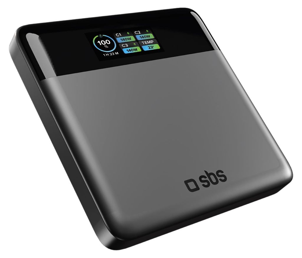 20.000 mAh powerbank met lcd-scherm en laptoplaadfunctie Productafbeelding 