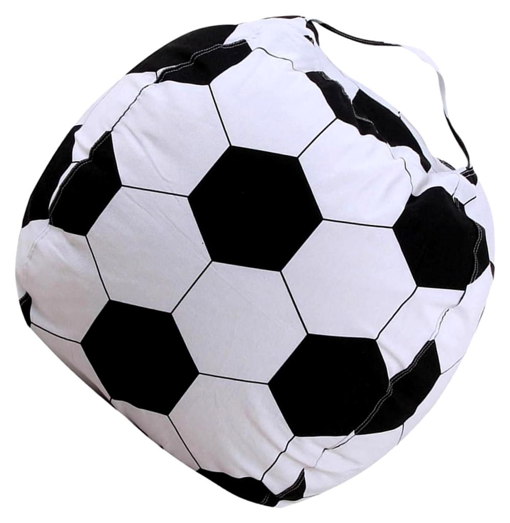 Sitzsackhalter im Fußball-Design zur Aufbewahrung von Spielzeug
