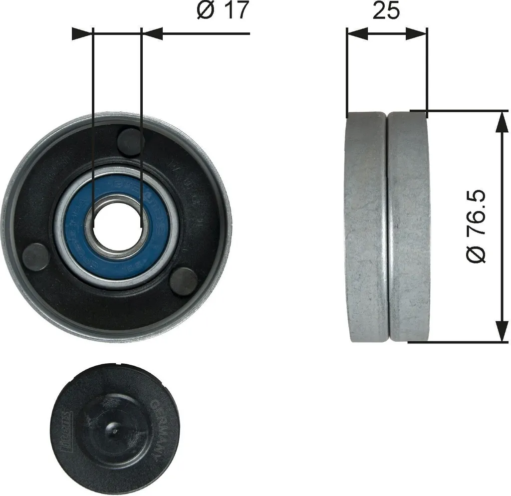 Poulie de Renvoi Courroie Accessoire pour Audi A4 A6 et Skoda Superb I