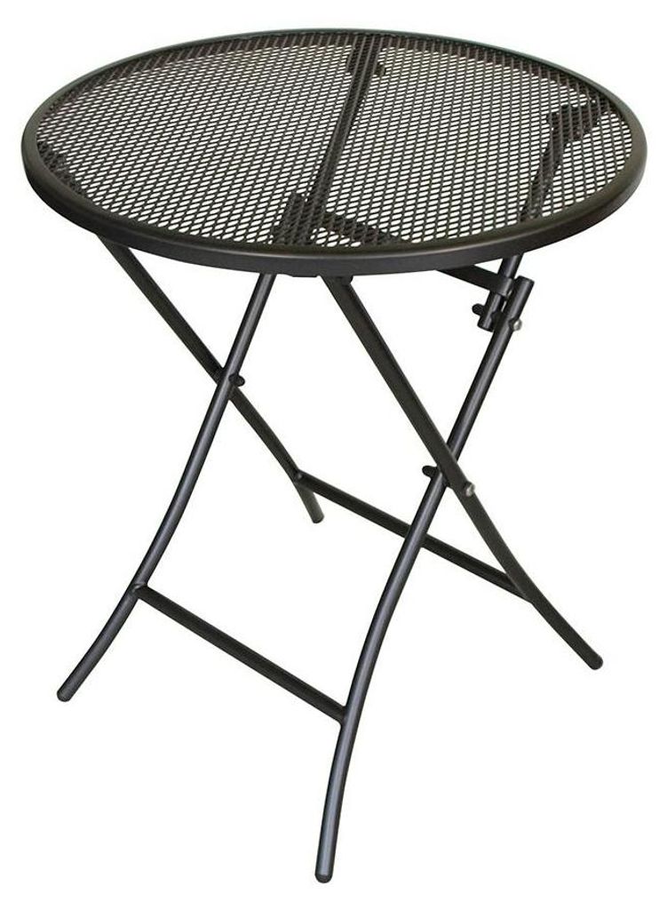 Klapptisch 60 x 60 x 72,5 cm Metall Grau Produktbild 