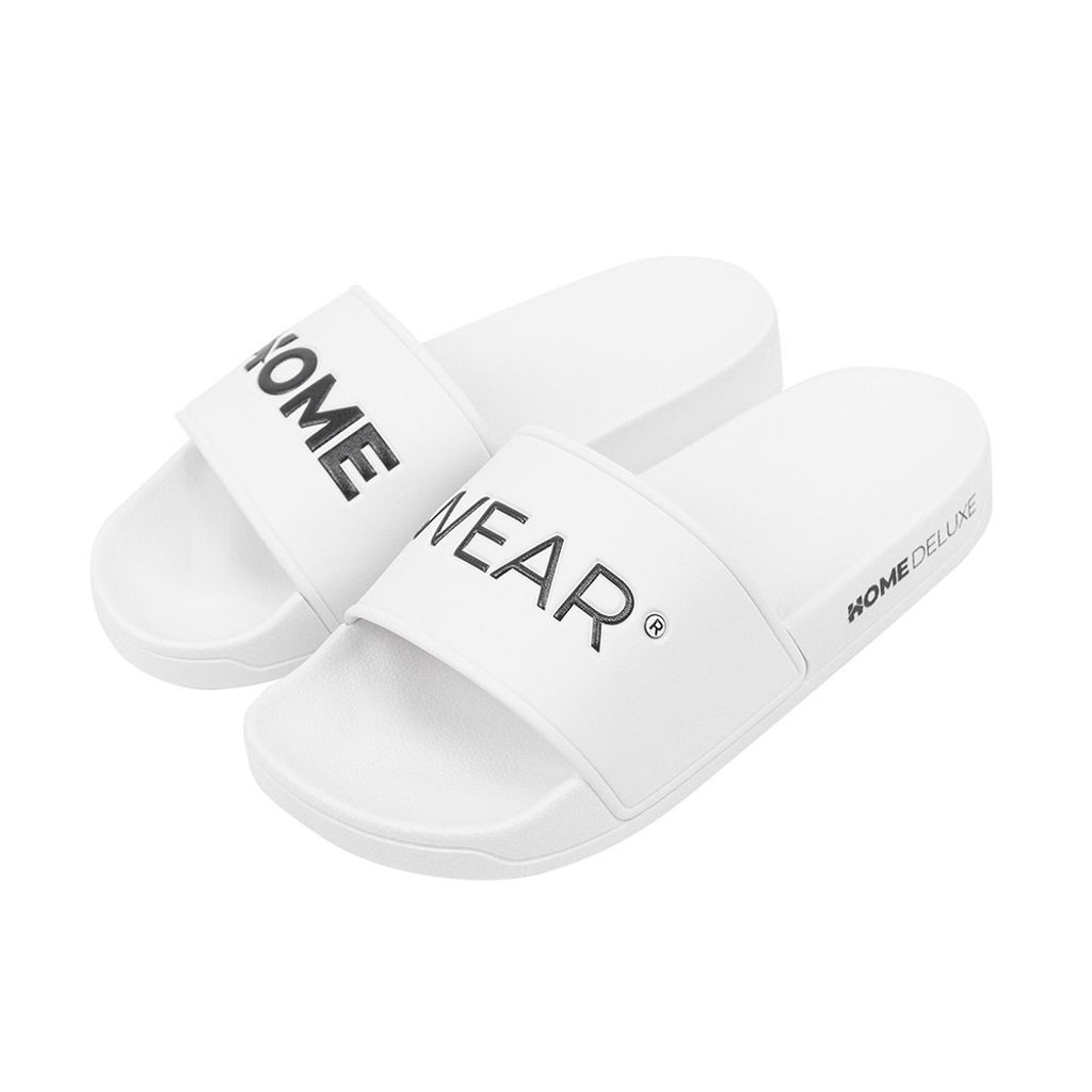 HOME WEAR PVC Pantoletten SUN Uni - Weiß |Badeschuhe,Badeschlappen ,Hausschuhe,Badelatschen,Schlappen