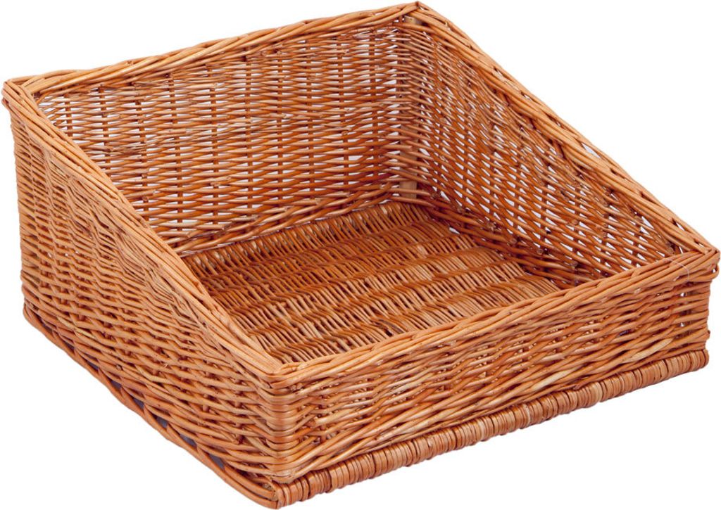 Regalkorb, naturbraun, Thekenkorb, Brötchenkorb, Produktbild 