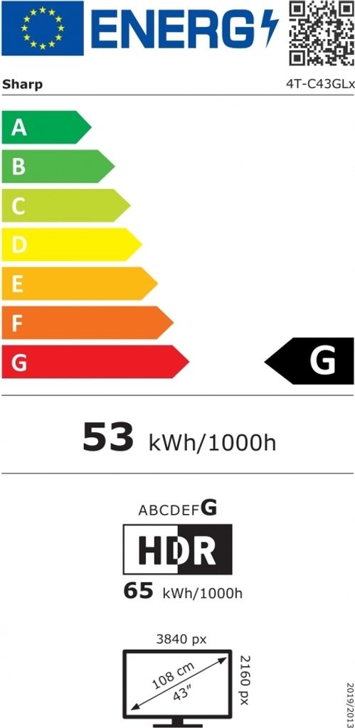 Sharp 43 Zoll GL4260E 4K UHD LED TV schwarz Produktbild 9