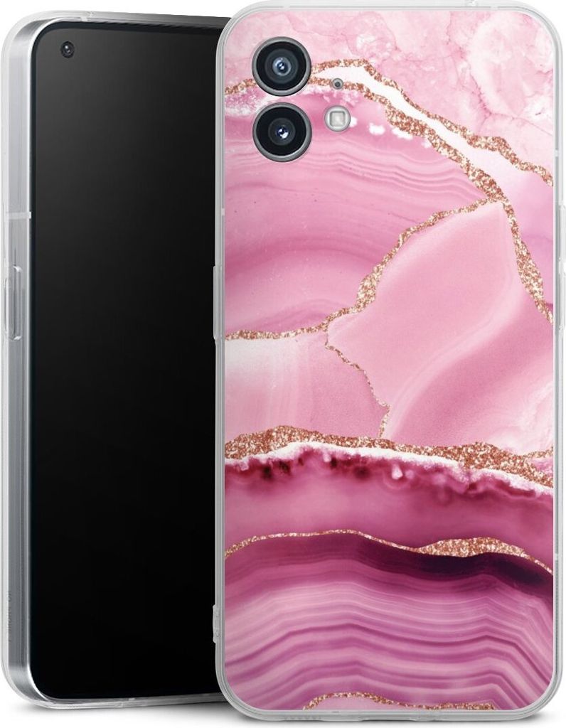 DeinDesign Handyhülle für Nothing Phone 1 Silikon Hülle Case Smartphone Schutzhülle Glitzer Look Marmor Meerjungfrau