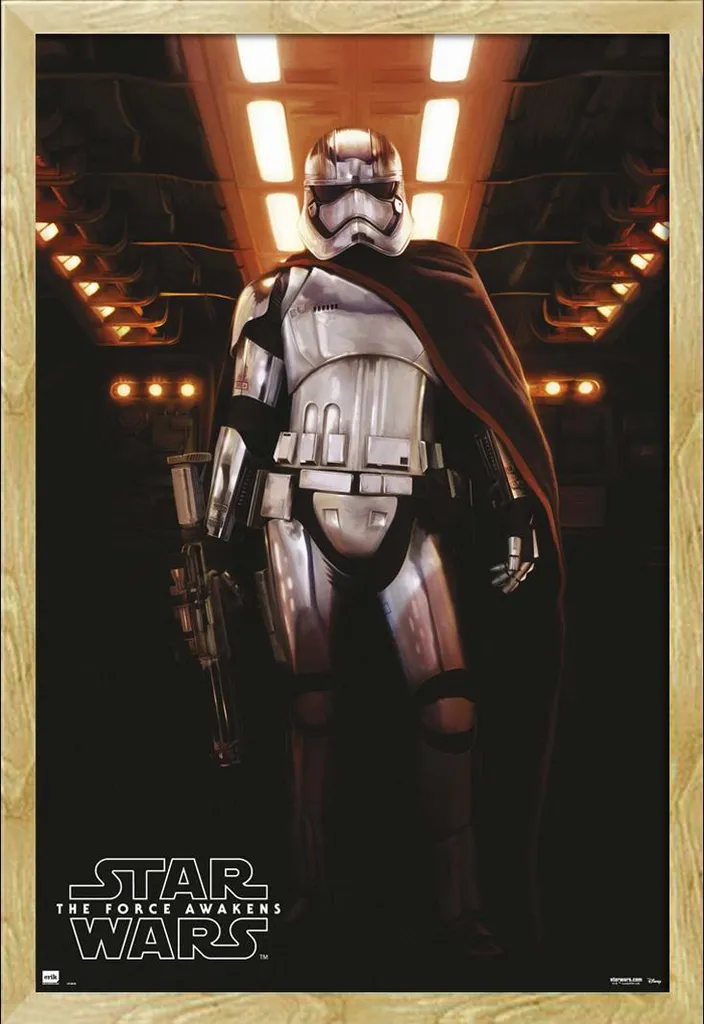 Poster Star Wars Phasma 2 avec Cadre Shinsuke® MDF Hêtre 61x91,5 cm Maxi