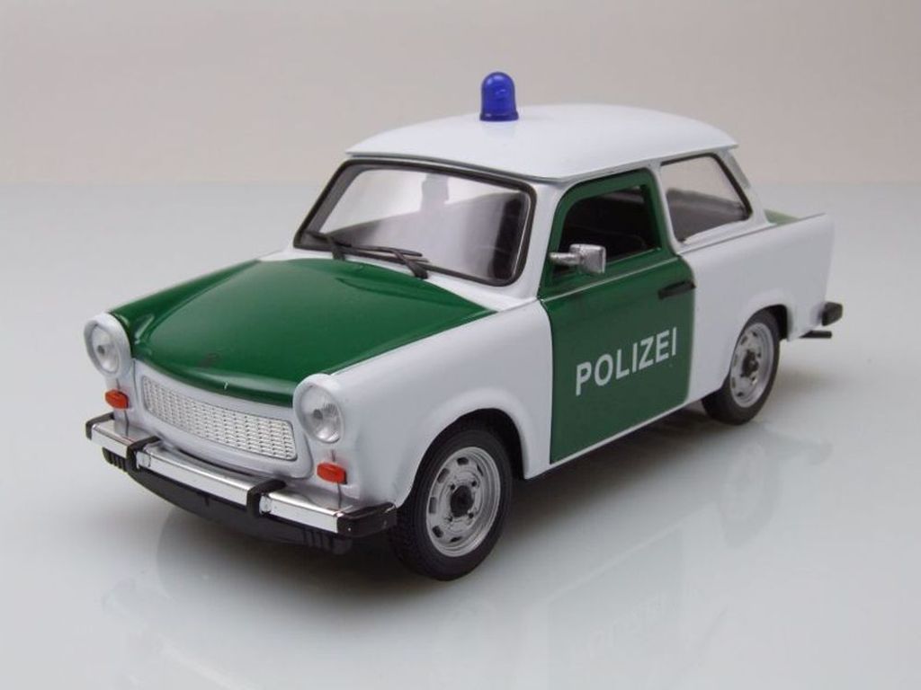 Welly 24037P Trabant 601 Trabbi Polizei grün weiß 1:24 Produktbild 