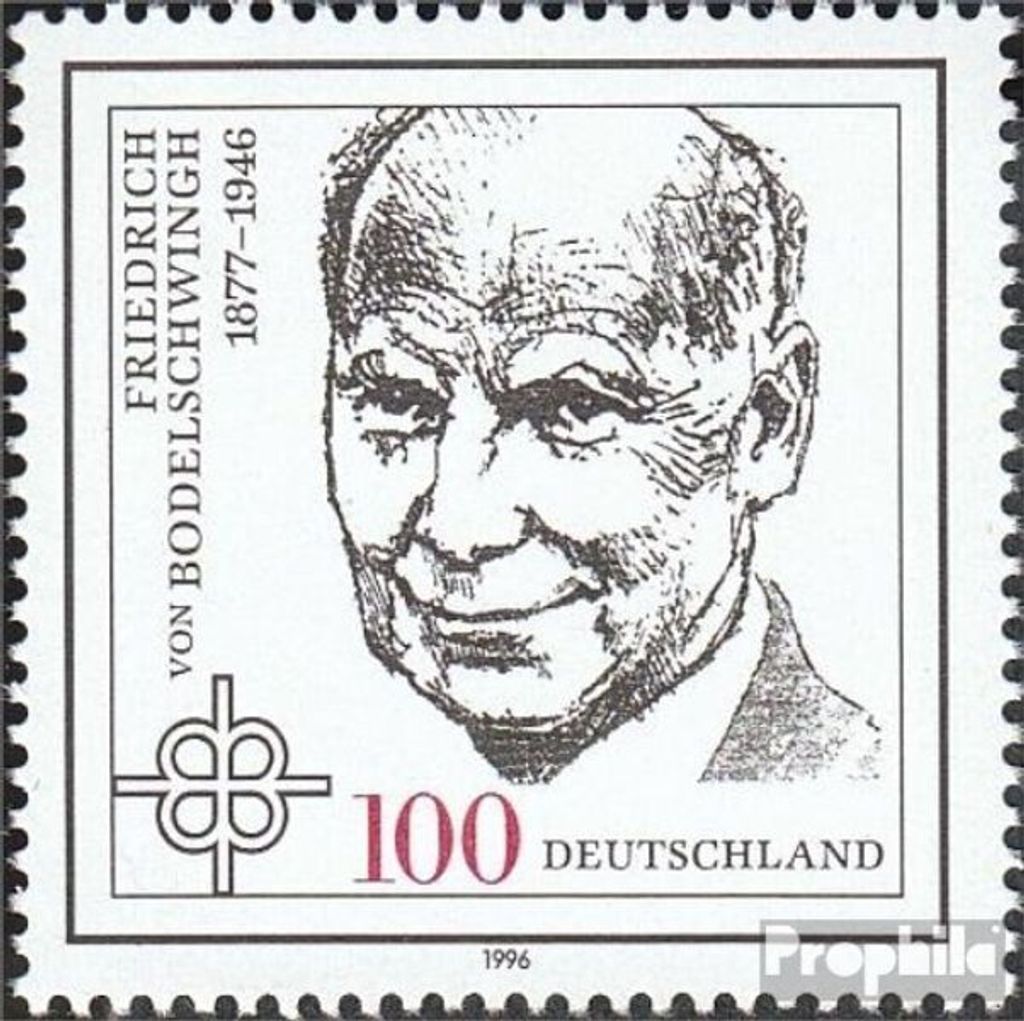 Briefmarken BRD (BR.Deutschland) 1996 Mi 1835 (kompl.Ausg.) postfrisch 50.Todestag von Bodelschwingh