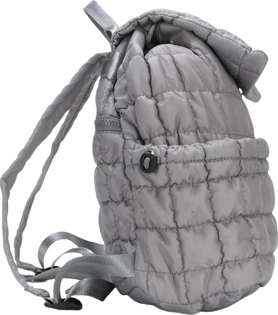Sac matelassé multifonctionnel gris avec rangement trolley de voyage