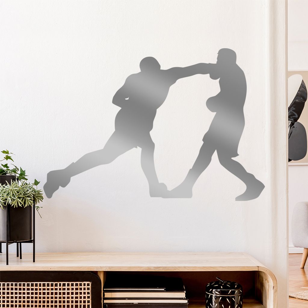 Boxen Knockout Figur Boxer Wandtattoo Wandaufkleber Wall Sticker - Dekoration, Küche, Wohnzimmer, Schlafzimmer, Badezimmer