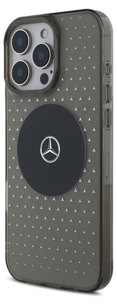 CG Mobile Mercedes MEHCP16LARMBK - Custodia per iPhone 16 Pro 6.3, in pelle, colore: Nero