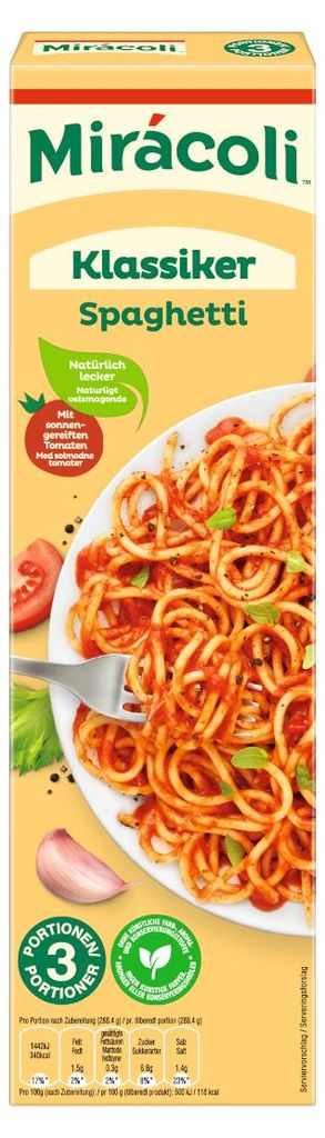 Miracoli spaghetti classic z sosem pomidorowym i Zdjęcie produktu 