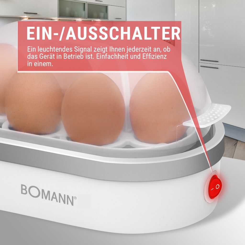 Bomann Eierkocher für bis zu 6 Eier | Egg Cooker mit Produktbild 7