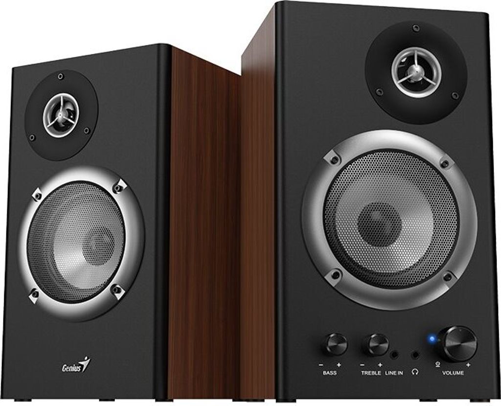 Genius głośniki SP-HF1200B, 2.0, 36W, brązowe, regulacja głośności, drewniane, 40Hz-20kHz