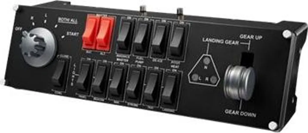 Switch Panel Flight Logitech G avec Levier de Train et Voyants LED - 3