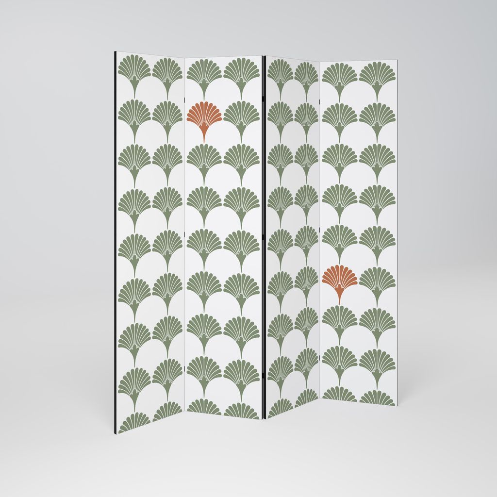 SpaceRebels Paravent Raumteiler - 4-teilig Raumtrenner, Druck 2-Seite - Raumtrenner - Trennwand Wohnung - Room Divider - Spanische Wand Deko Modern...