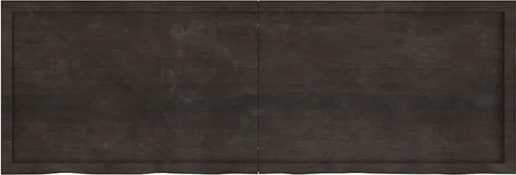 Piano Tavolo Rovere Massiccio 180x60 cm Marrone Scuro - Top in Legno
