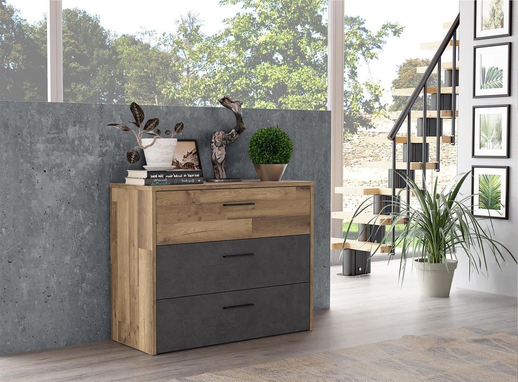 Kommode Beistellschrank Schubladenkommode Standschrank Schrank "Rhodos I"