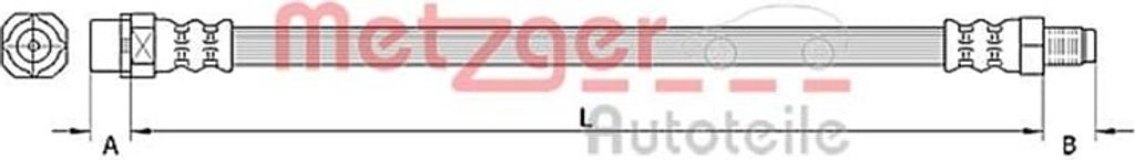 METZGER 4110942 Bremsschlauch für BMW 5 Limousine (E60) 5 Touring (E61)
