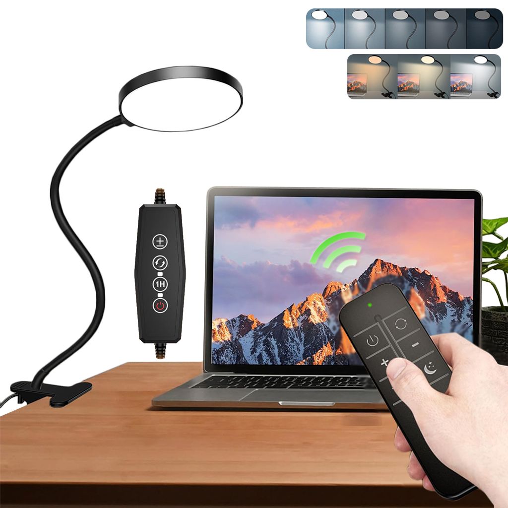 61 Led Leselampe Bett Lampe mit Klemme, Kinder Klemmlampe mit Schwanenhals Nachtlicht, 40cm USB Schreibtischlampe für Tisch Schreibtisch Nachttisch