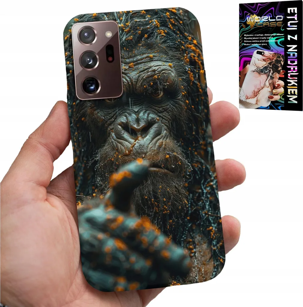 Kit Protezione Note 20 Ultra: Cover TPU Scimmia + Pellicola Schermo