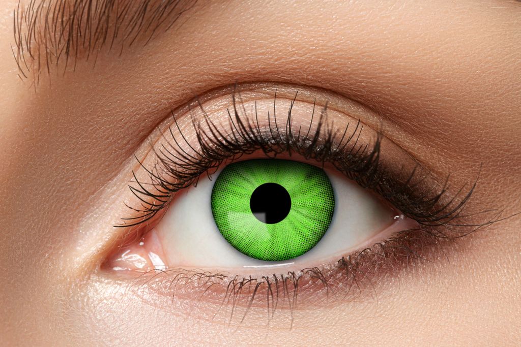 Zoelibat Eyecatcher Wochen-Kontaktlinsen Electro Green Produktbild 