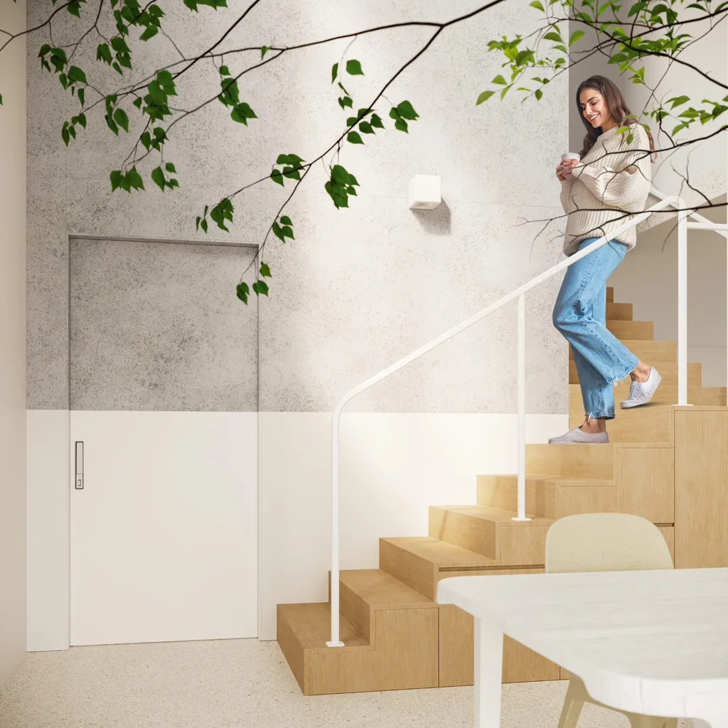 Applique murale design en céramique blanche SUBANI E27 15W 33cm