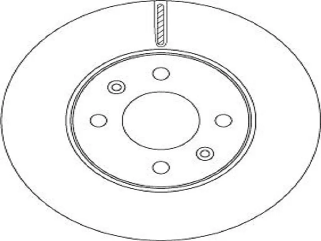 Disque de Frein TRW DF6794 Ventilé 256mm pour HYUNDAI i20 Haute Performance