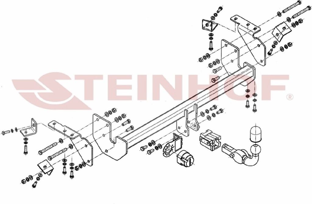 Z547224 Anhängerkupplung passend für MITSUBISHI ASX I 07/2012-2022 abnehmbar