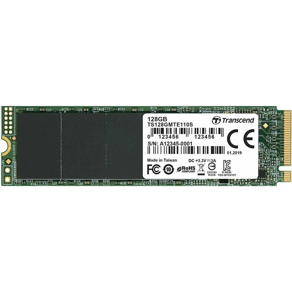 Transcend 110S - SSD - 128 GB - intern - M.2 2280 - PCIe 3.0 x4 (NVMe)