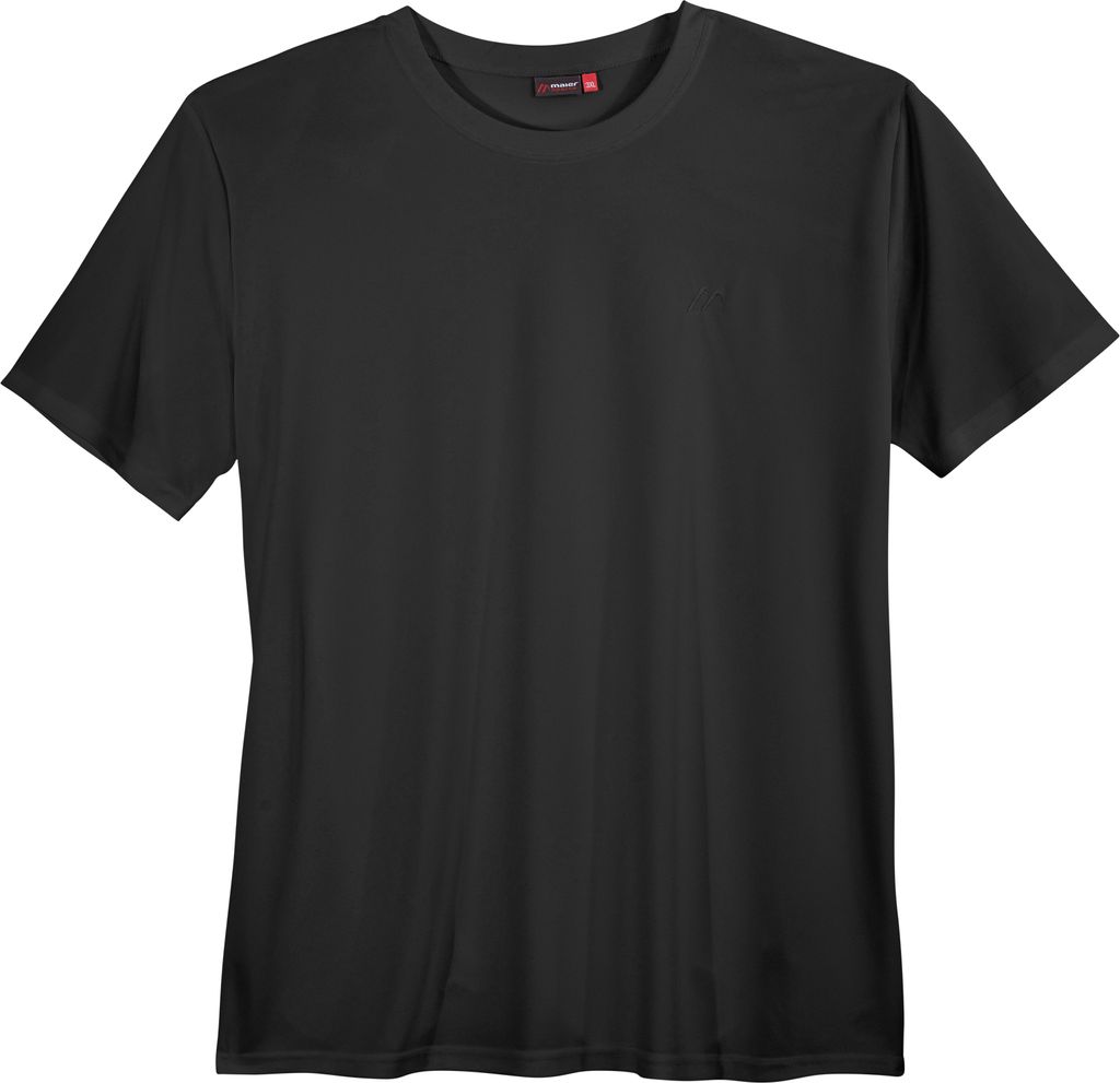 Maier Sports Funktions-T-Shirt schwarz große Größen