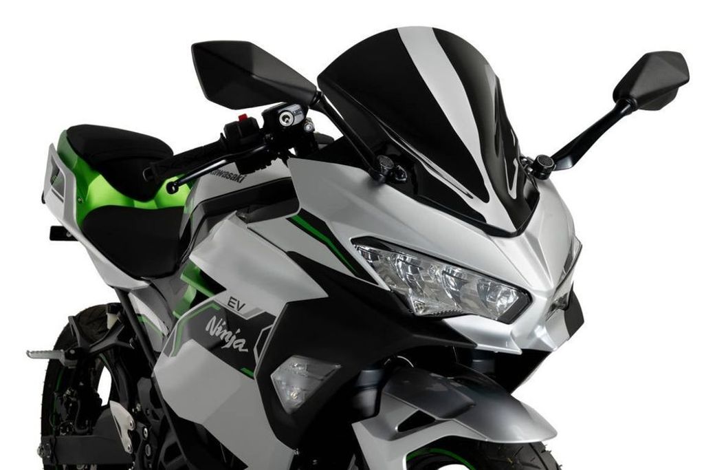 PUIG 9976N Z-Racing Scheibe passend fuer KAWASAKI NINJA 400 Schwarz