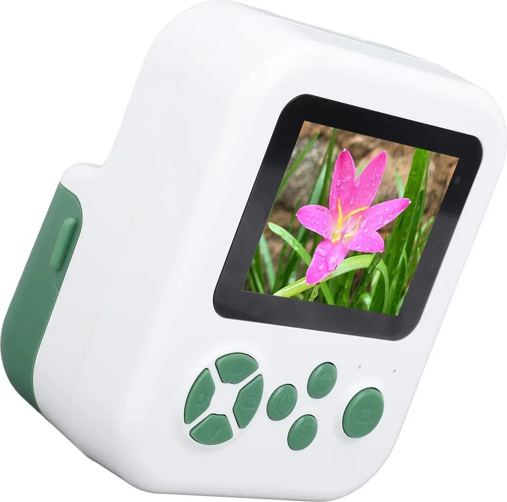 Appareil photo instantané enfant écran IPS 2,4'' selfie 1080P - Vert - 5