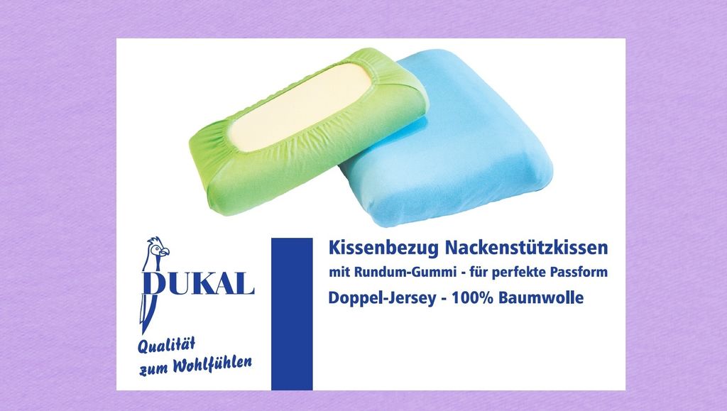 Bezug Nackenstützkissen : Farbe - Flieder, Größe - 50x70 cm