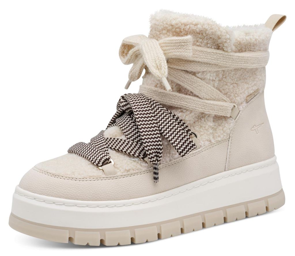 Tamaris Schnür-,Zug-u.Schnallenstiefel in beige, Gr. 39 Produktbild 