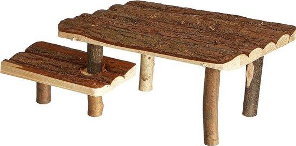 Versteck mit Treppe 37x17x28cm Holz