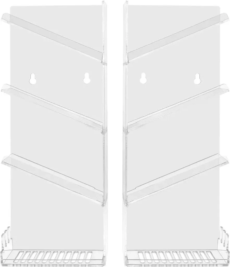 Support de douche autocollant et porte-savon en acrylique lot de 2