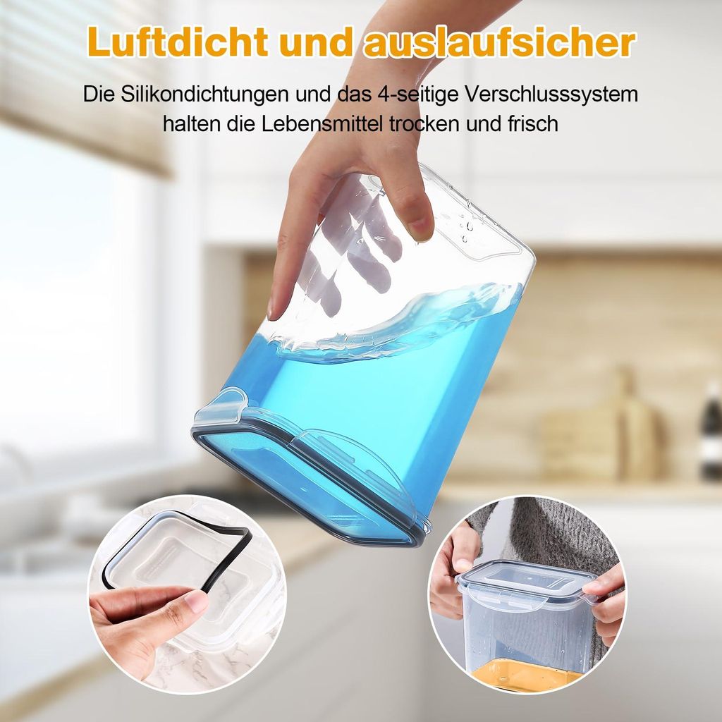 16-teilige BPA-freie luftdichte Plastik-Container-Set mit