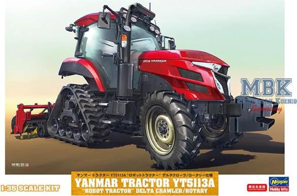 Tracteur Yanmar YT5113A Robot Hasegawa 66112 avec Détails Futurist 1/35