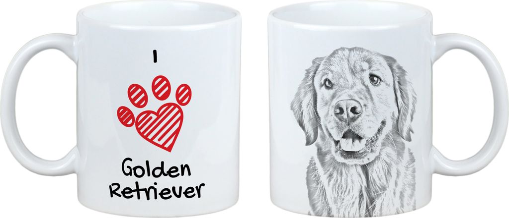 Golden Retriever - Tasse mit Hund, entzückende Tasse mit Grafik, Geschenk mit Ihrem Foto von der Marke Art-Dog