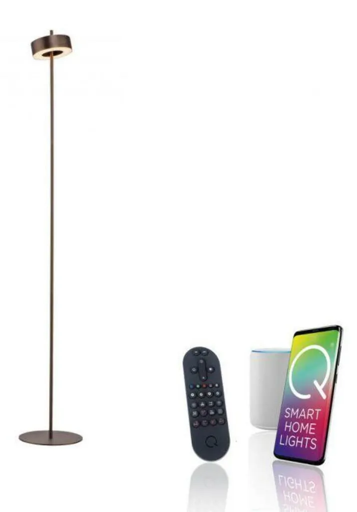 Lampadaire LED Paul Neuhaus Q-ROTATE 324-34 Marron Foncé ZigBee