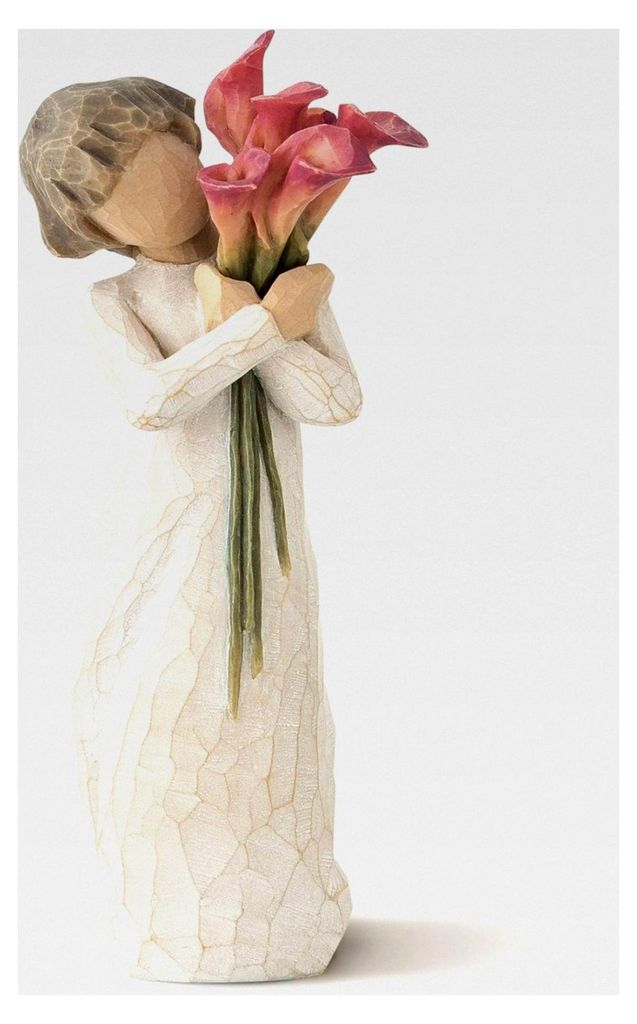 Enesco Willow Tree Figur Susan Lordi Bloom 14 cm handbemalt Holzoptik
