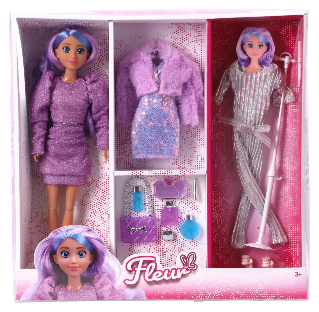 Fleur Puppe großes Kleiderset - Puppenkleidung - Spielspaß