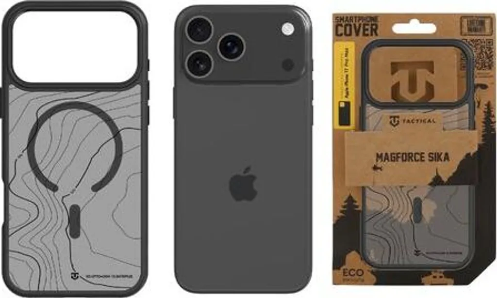 Custodia iPhone 17 Pro Max MagForce Hyperstealth Sika Grigio Asfalto