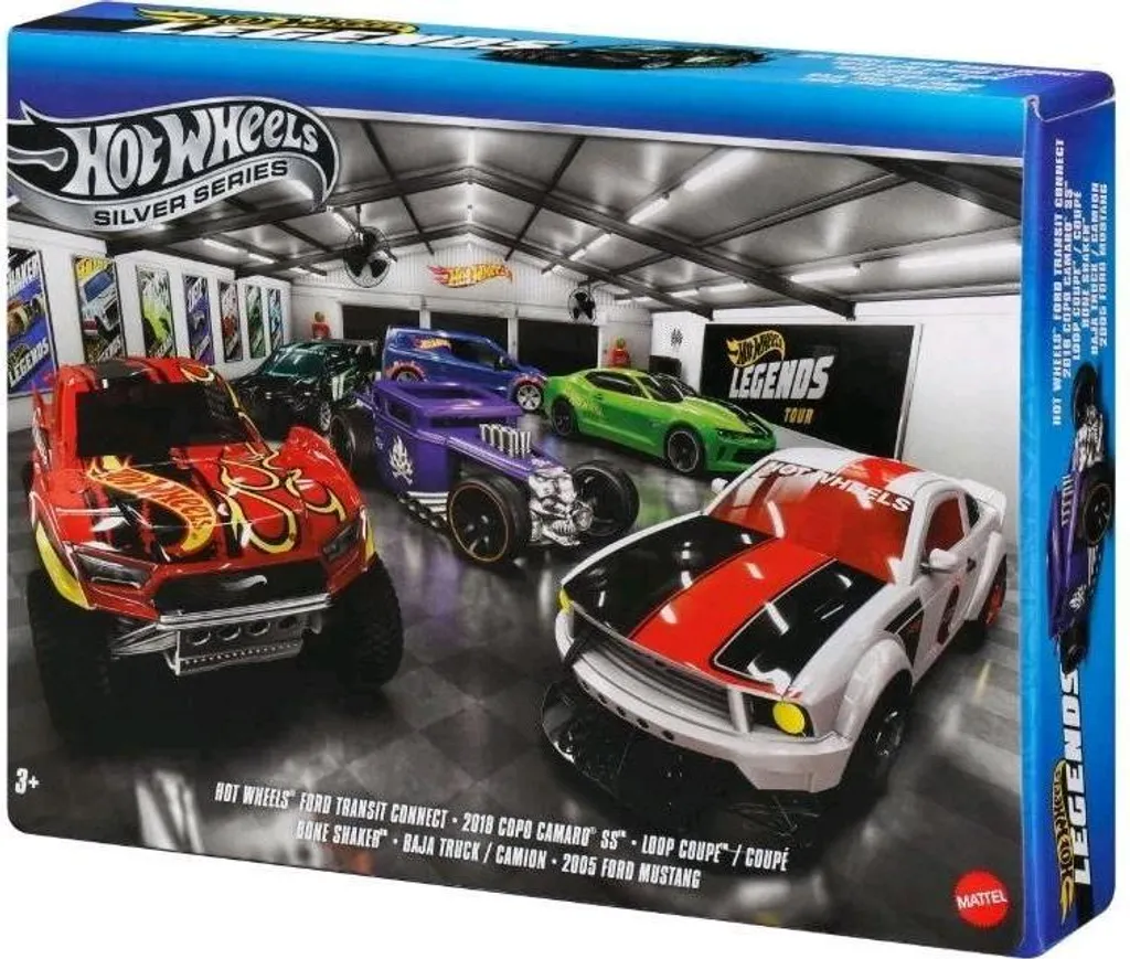 Set Hot Wheels JLB24 en plastique résistant et multicolore dès 3 ans